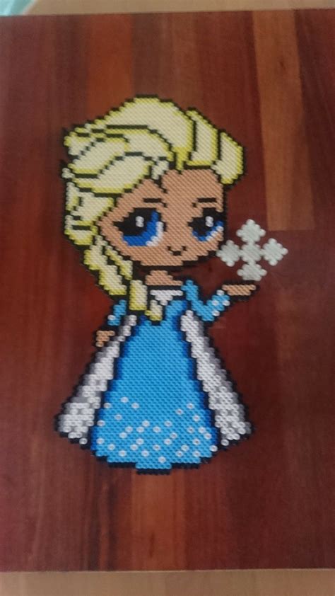 Small Elsa Perler Bead Pattern