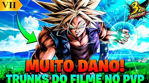 Absurdo Trunks Do Filme Do Boujack Recebendo Buffs De Zenkai No Pvp