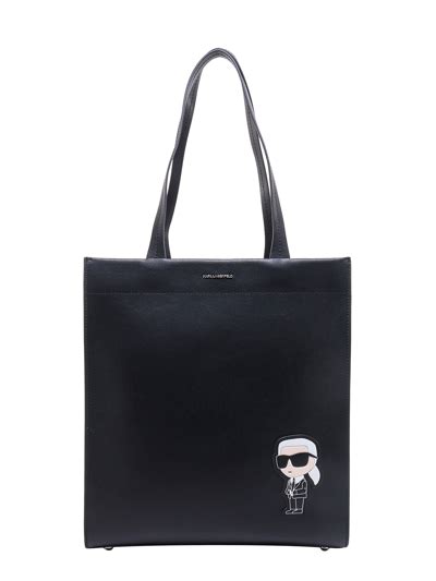 Karl Lagerfeld Shoulder Bag In Black Modesens