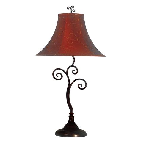 Kenroy Home Richardson In Bronze Table Lamp Brz The Home Depot