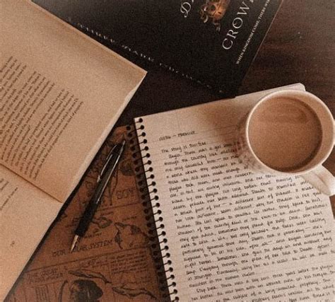 Dark Academia Brown Aesthetic Coffee And Books Light Academia Aesthetic