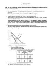 Microeconomics Chapter 13 Assignments Docx Microeconomics Chapter 13