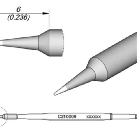 Punta Fina Cautin Magma C210 Compatible Con Sugon T26 Jbc Envío gratis