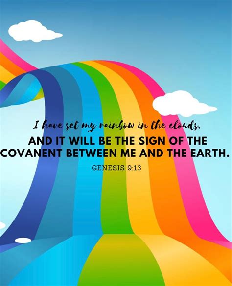 Genesis 9 13 Gods Promise To The Earth Gods Rainbow In 2024 Rainbow