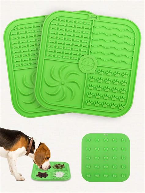 Coussin d alimentation pour chiens et chats en silicone carré avec un