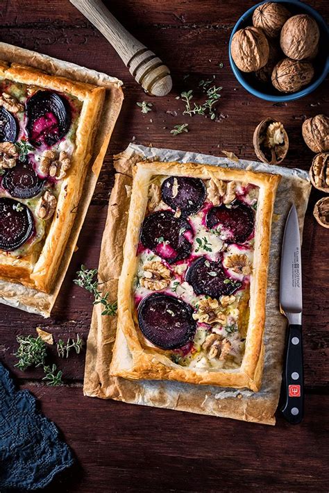 This Super Easy Goats Cheese And Beetroot Puff Pastry Tart Makes A