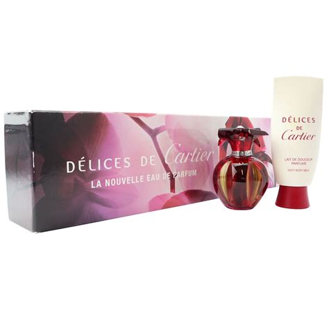 Délices de Cartier Eau de Parfum Spray 50 ml Body Milk 100 ml Delices