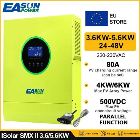 Easun Power W Solar Inverter Pv Input W Vdc A Mppt Solar