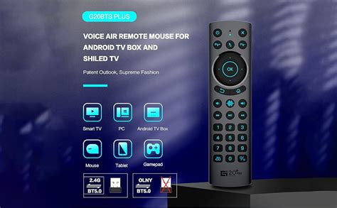 Amazon.com: G20BTS Plus Wireless Bluetooth 5.0 Voice Backlit Remote ...