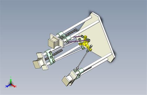 M6237 三角新机械臂设计模型三维stpstep 模型图纸下载 懒石网