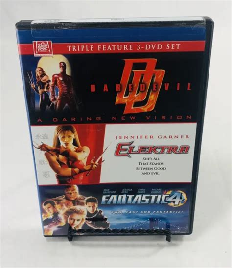 Daredevil Elektra Fantastic 4 Triple Feature Dvd New 7 32 Picclick Ca