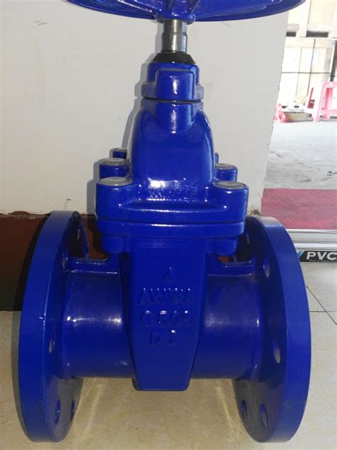 Awwa C509 C515 Resilient Seated Ductile Cast Iron Gate Valve With Flange End China Gate Valve