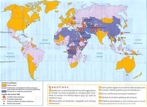 Carte Politique Du Monde Actuel My Blog