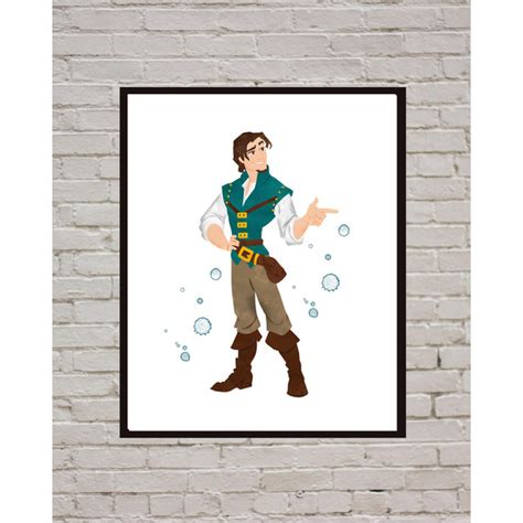 Flynn Rider Tangled Rapunzel Disney Art Print Digital Files - Inspire ...