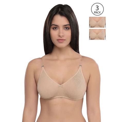 Buy Inner Sense Organic Cotton Antimicrobial Backless Non Padded Seamless Bras Nude Online