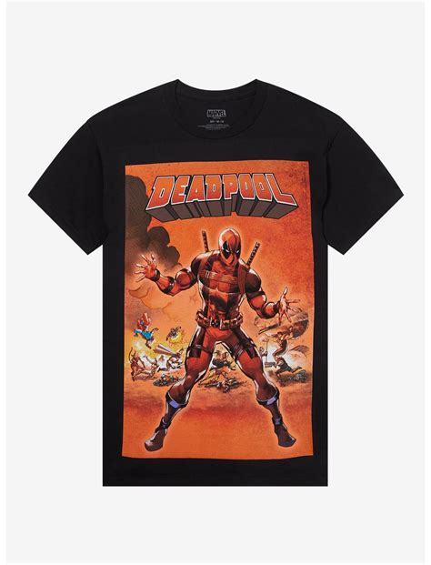 Marvel Deadpool Secret Wars Homage Comic Cover T Shirt Hot Topic