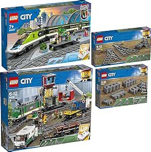 BRICKCOMPLETE Lego City Set Of 4 60337 Personal Quick Train 60198