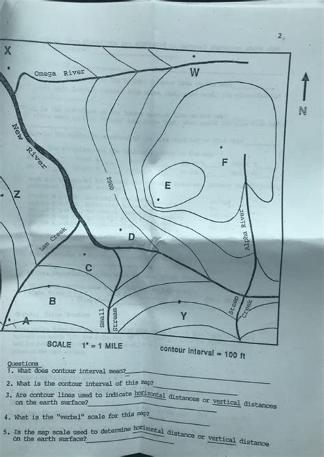 Solved Topographic Maps Topographic Maps Cra Uel For Chegg