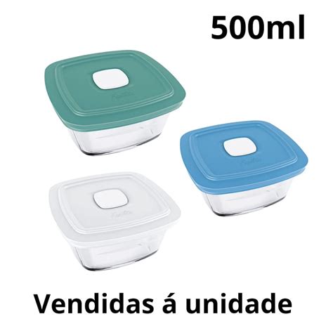 Pote De Vidro Marinex Facilita Vapcom Tampa 500ml Nadir Figueiredo A