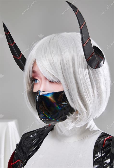 Top And Pants With Coat And Tail Cyberpunk Dragon Girl Lingerie Set