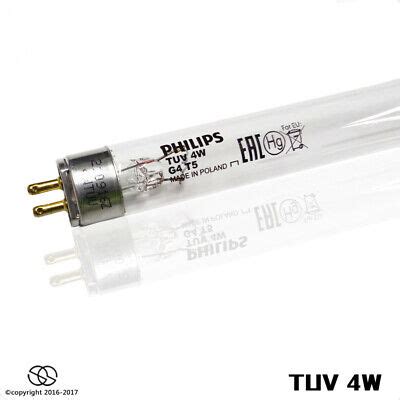 PHILIPS TUV 4W G4 T5 UVC Ultraviolet Sterilization Lamp Tube Length