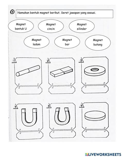 Lembaran Kerja Magnet Tahun 1 Unit 7 Magnet Sains Nbkomputer