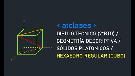 Dibujo T Cnico Geometr A Descriptiva Hexaedro Regular Cubo