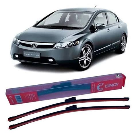 Par Palheta Limpador Parabrisa Honda Fit City New Civic G Hrv