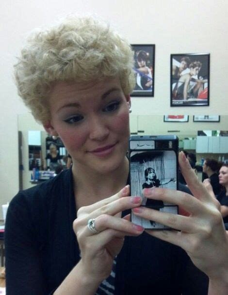 She Looks Like An Adorable Little Poodle Too Cute Pixie Perm Permed Hairstyles Short Curly