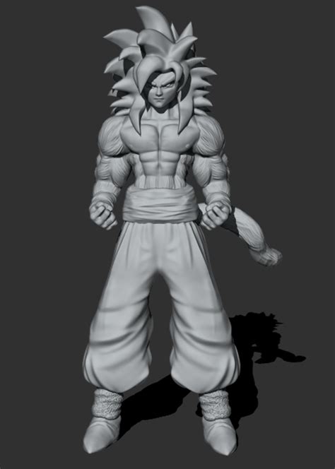 Archivo STL Goku Super Saiyan 3dModelo Imprimible En 3D Para Descargar