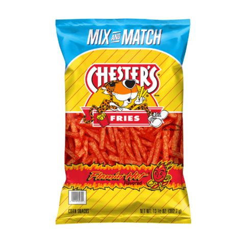 Chesters Flamin Hot Flavored Corn Potato Snacks Oz G Bidbuy U