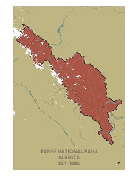 Banff National Park Map National Parks Map Banff National Park