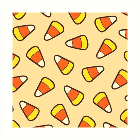 "Candy Corn Pattern" Art Prints by evannave | Redbubble