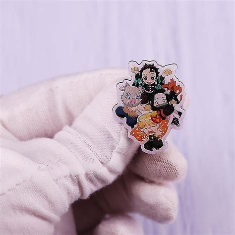 Kimetsu No Yaiba Demon Slayer Brooch Anime Badge Tanjiro Kamado Nezuko