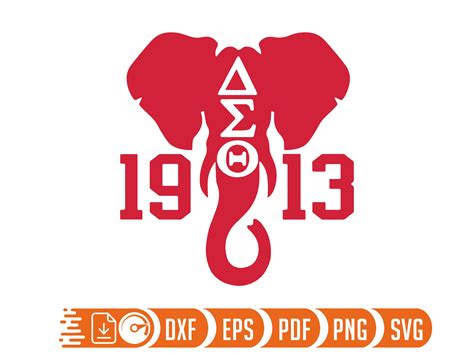 Delta Sigma Theta Svg Layered Item 1913 AEO Clipart Cricut Etsy