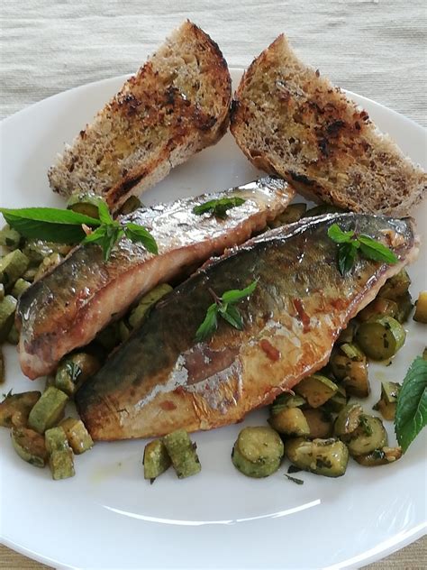 Sgombro Marinato E Zucchine Alla Menta Ory Cucina Che Ti Passa