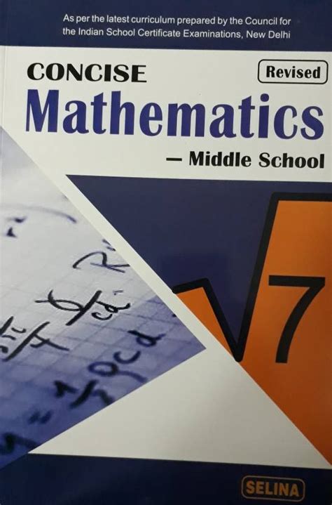 Concise Mathematics Middle School Class 7 Buy Concise Mathematics