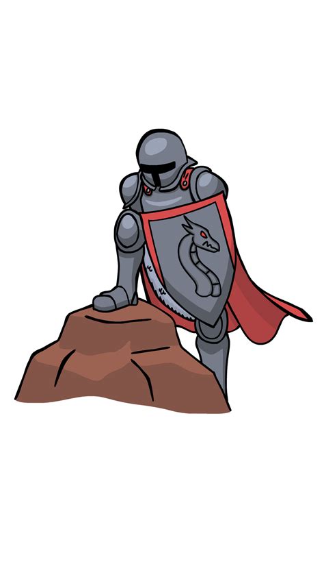 Knight On Rock By Sreddyswag On Deviantart