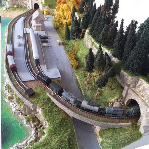 Model Train Railway Layout in N Scale 1/160, With Very Realistic ...