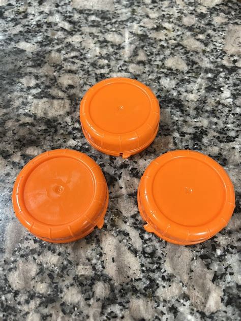 Replacement Glass Milk Bottle Lids 48mm Caps For Libbey And Stan Pac 3 Orange New Ebay