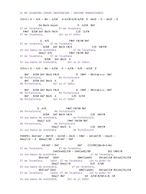El Me Levantara Version Transiciones | PDF