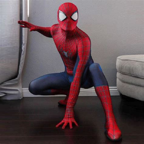 New The Amazing Spider-Man Cosplay Costume Spiderman Zentai Suit ...