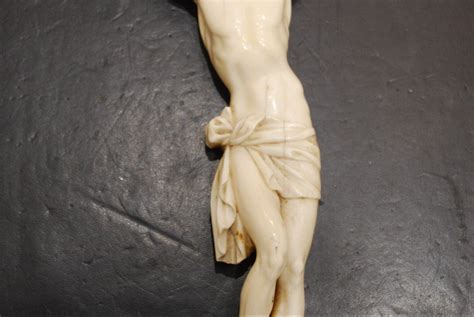 Proantic Christ En Ivoire Finement Sculpt