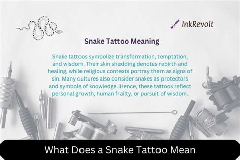 What Does A Snake Tattoo Mean: Unraveling The Symbolism