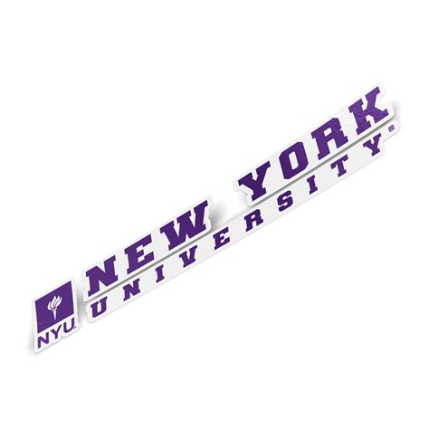 Buy New York University Nyu Violets Name Logo Vinyl Decal Laptop Water