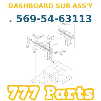 569 54 63113 Komatsu DASHBOARD SUB ASS Y