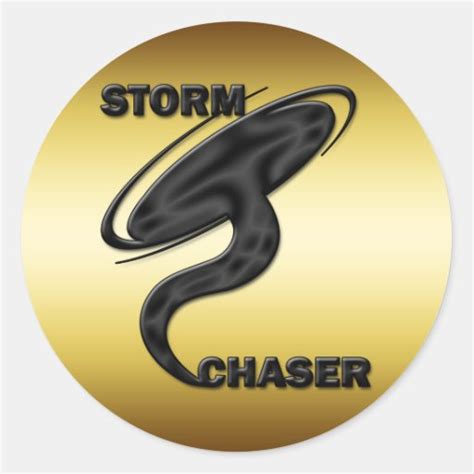 Storm Chaser Round Stickers Zazzle