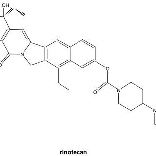 Chemical Structures Of The Chemotherapy Drugs Camptothecin Etoposide