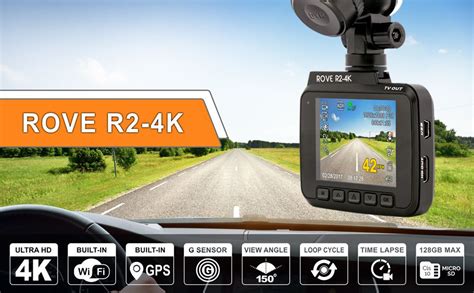 Rove R K Dash Cam Built In Wifi Gps Car Top Dashboard Camera Recorder