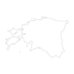 Estonia Map Outline Vector Images (over 390)